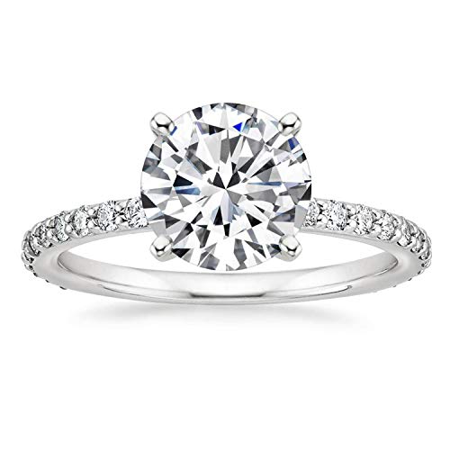 1.25 CT Round Solitaire CZ Halo 925 Sterling Silver Women's Ring (3 colors)