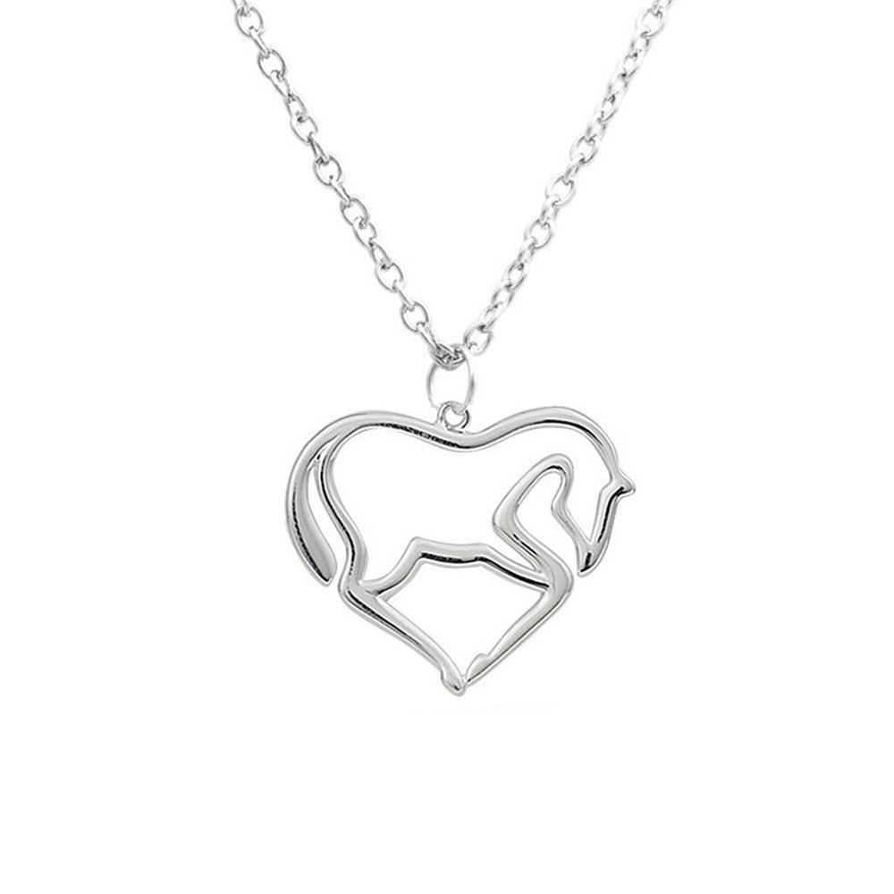 Horse Heart Necklace - Necklaces