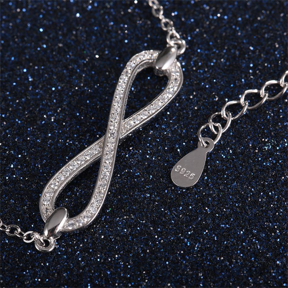 Infinity Knot 925 Sterling Silver Bracelet - Bracelets
