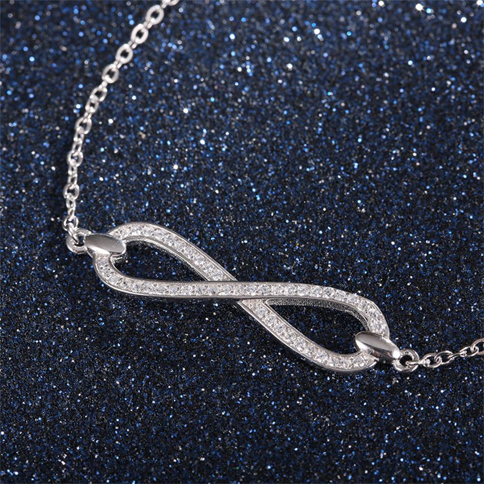 Infinity Knot 925 Sterling Silver Bracelet - Bracelets