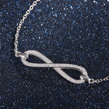 Infinity Knot 925 Sterling Silver Bracelet - Bracelets