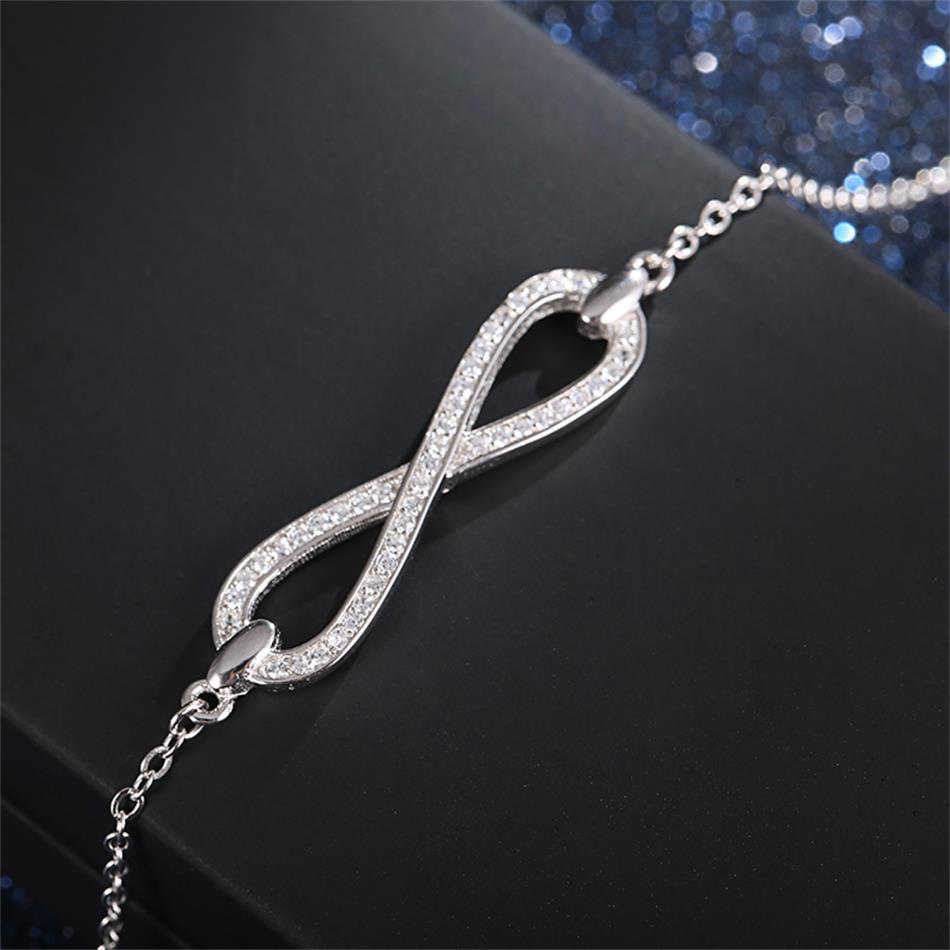 Infinity Knot 925 Sterling Silver Bracelet - Bracelets