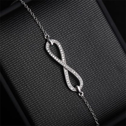 Infinity Knot 925 Sterling Silver Bracelet - Bracelets