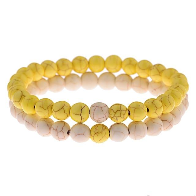 Natural Moonstone Labradorite Beads Friendship Bracelets - Bracelets