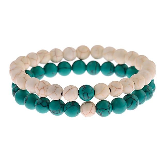 Natural Moonstone Labradorite Beads Friendship Bracelets - Bracelets