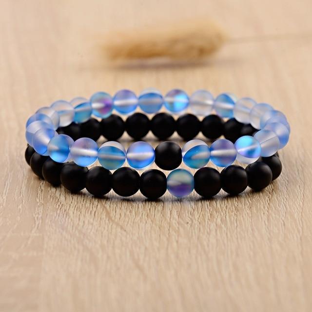 Natural Moonstone Labradorite Beads Friendship Bracelets - Bracelets