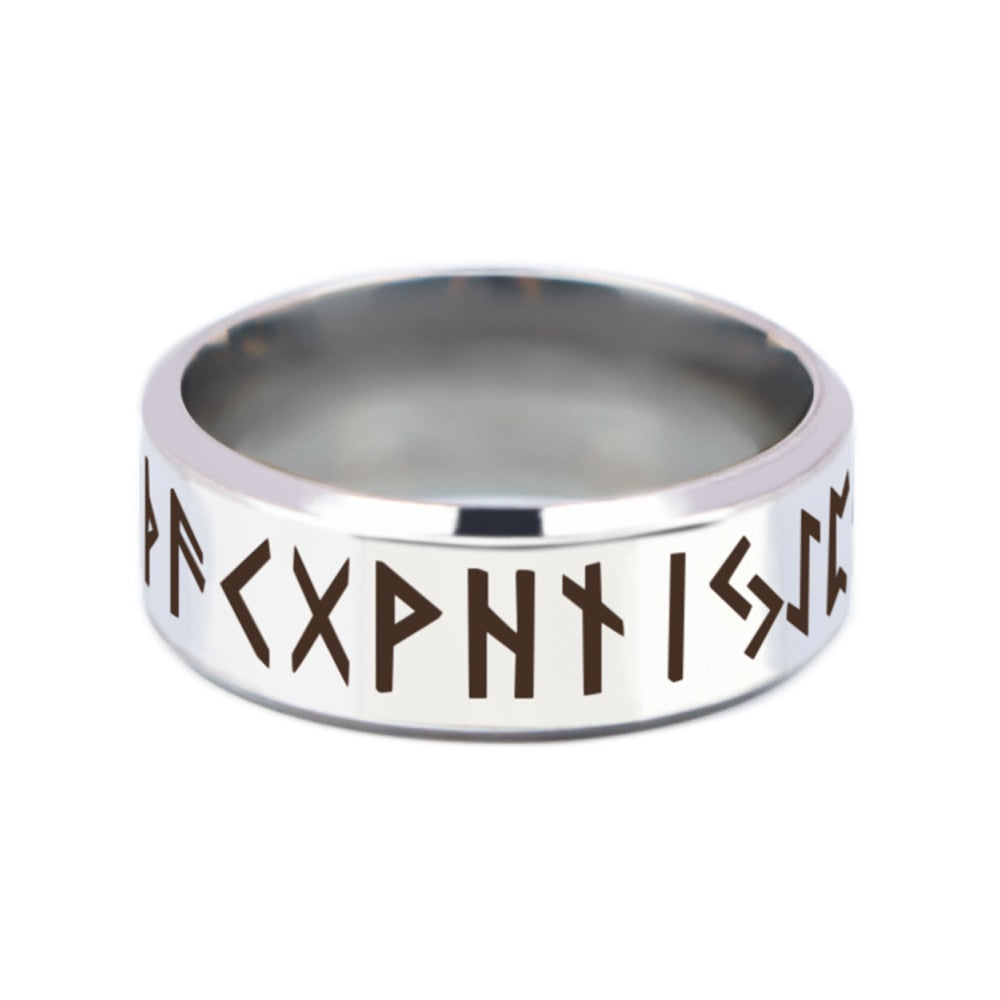 Viking Amulet Norse Runes Unisex Ring (2 Colors)