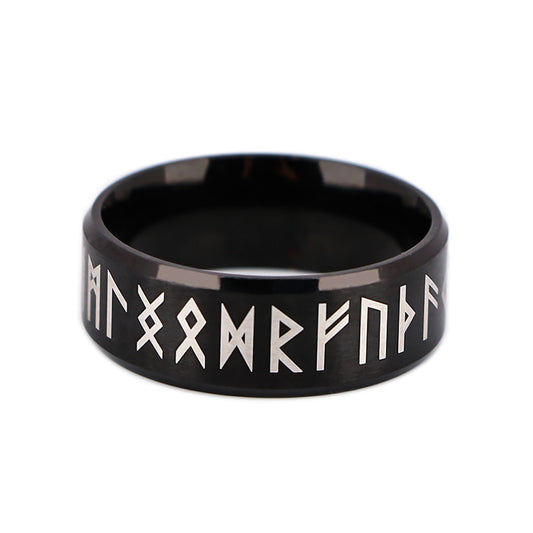 Viking Amulet Norse Runes Unisex Ring (2 Colors)