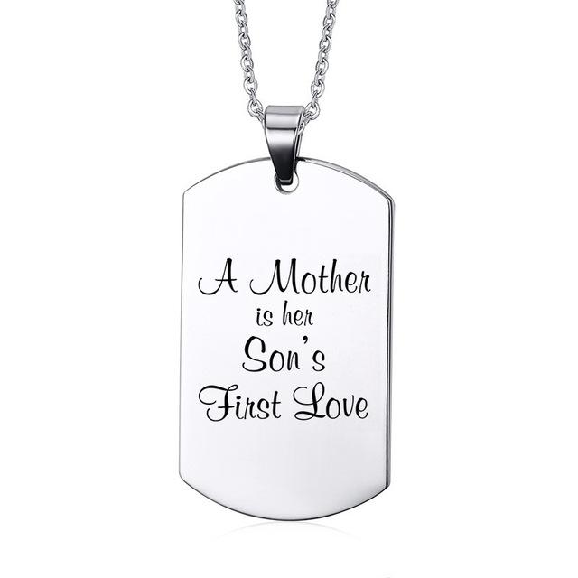 A Mother is her Son's First Love Necklace