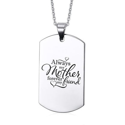 Always My Mother Forever My Friend Necklace