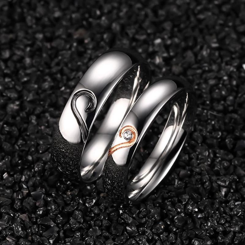 Essential Couple Rings Bundle - Black - With Free Mini Gift Box