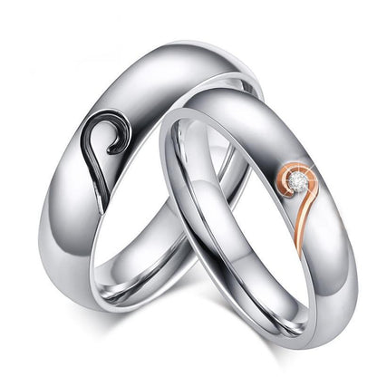 Stainless Steel Heart Promise Ring