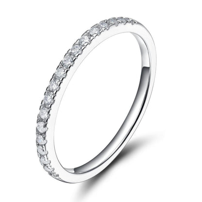 Cubic Zirconia 925 Sterling Silver Womens Ring