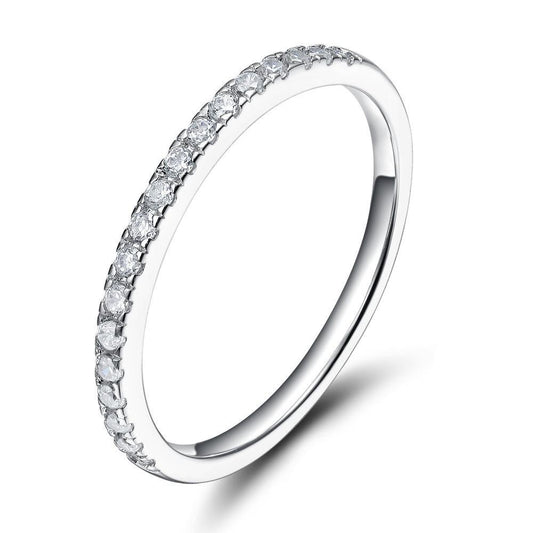 Cubic Zirconia 925 Sterling Silver Womens Ring