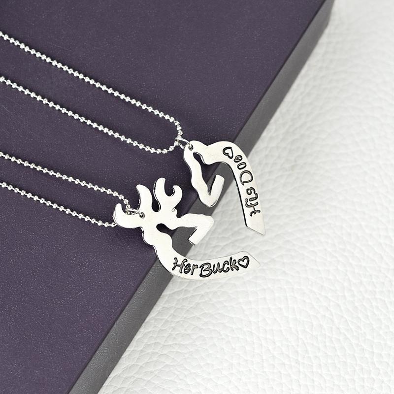 2pcs Her one His Only Couple Necklaces Split Broken Heart Infinity Pendant  Family Friend Valentine Gift