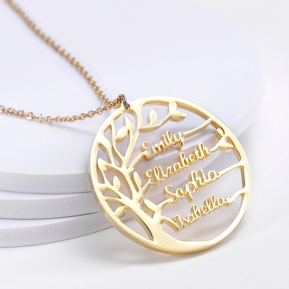 Personalised Silver And 9ct Gold Family Heart Necklace By Posh Totty  Designs | notonthehighstreet.com