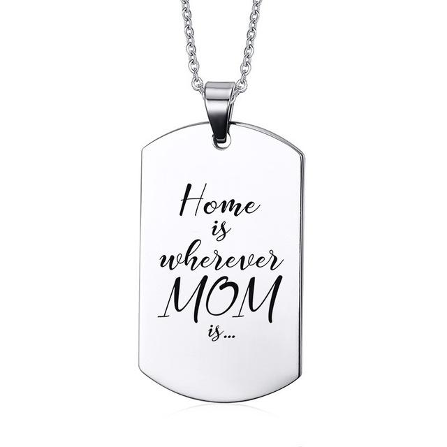 Home Is Wherever Mom Is Necklace