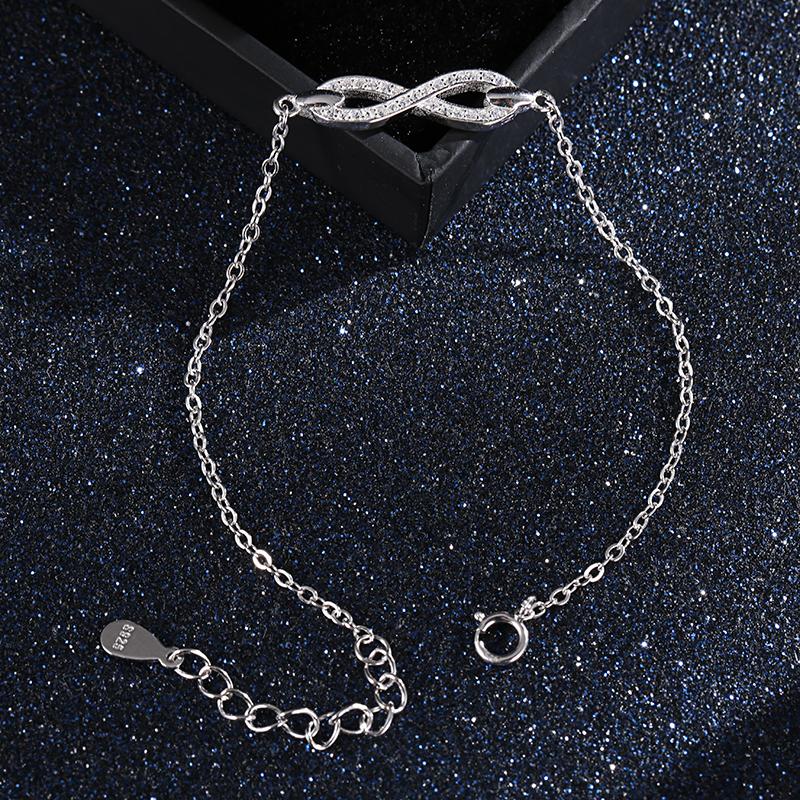 Infinity 925 Sterling Silver Bracelet