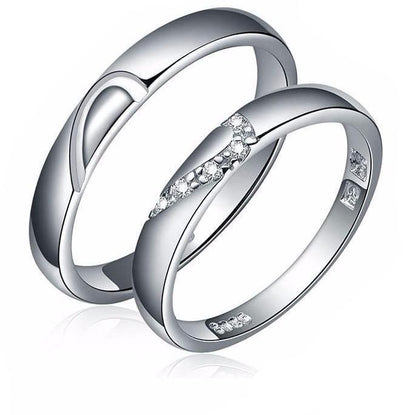 Joining Heart Couples Rings