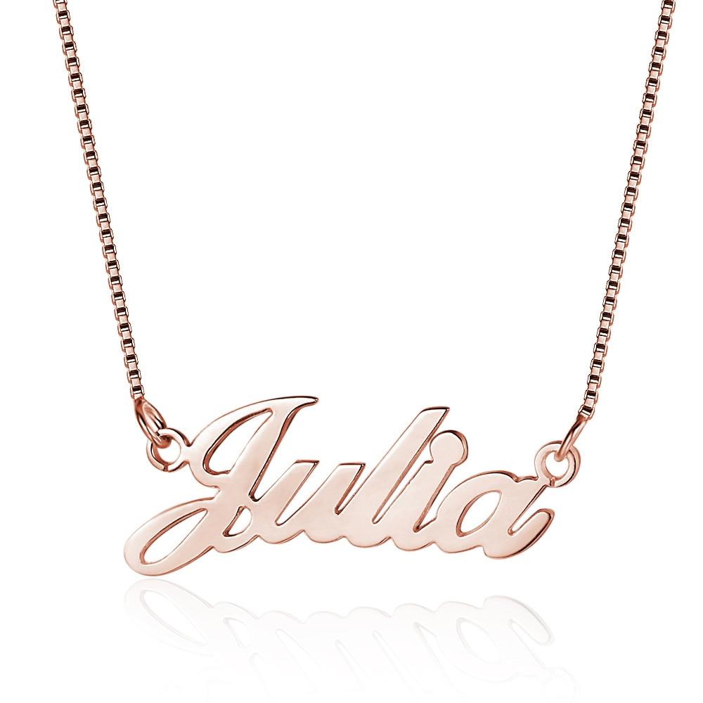 Name Plate 925 Sterling Silver Necklace
