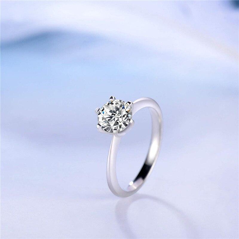 Princess Cubic Zirconia 925 Sterling Silver Womens Ring
