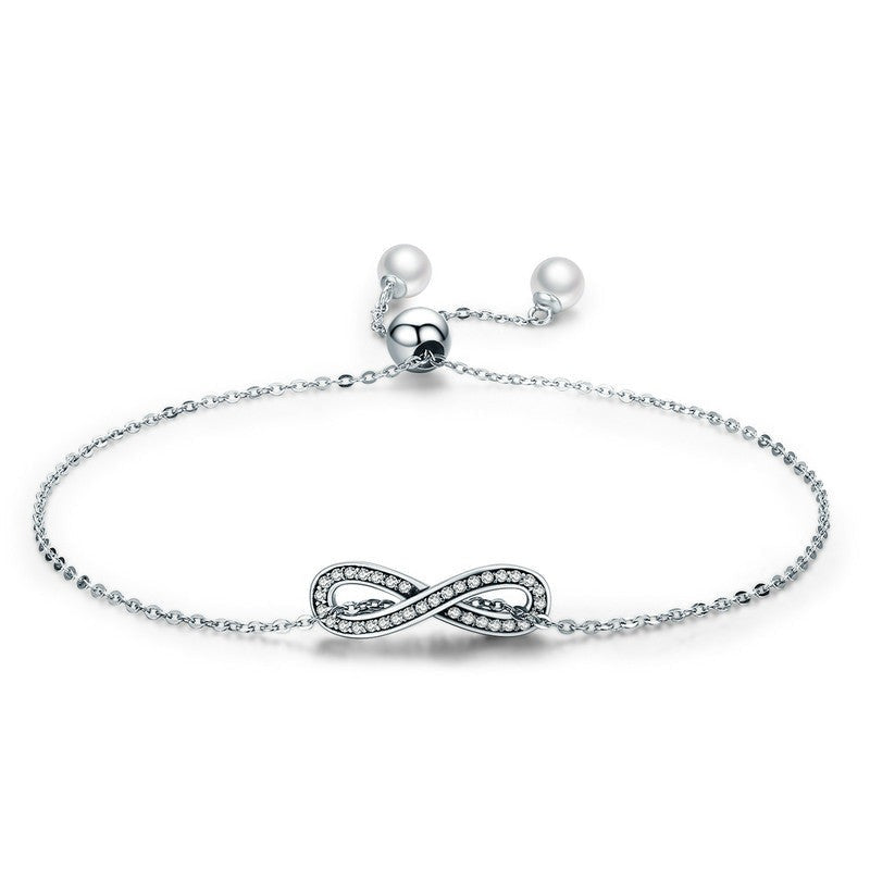 Infinity Love Sterling Silver Bracelet