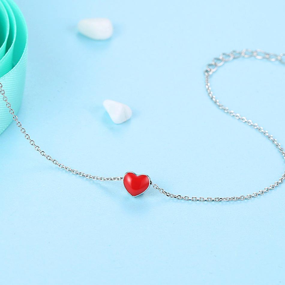 Romantic Heart 925 Sterling Silver Bracelet