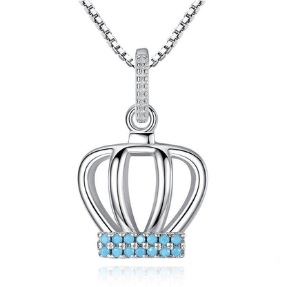 Royal Crown 925 Sterling Silver Necklace